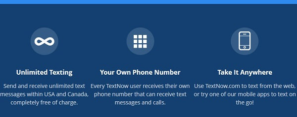 TextNow Features - Whats unique