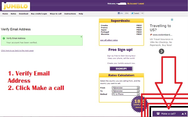 jumblo make a call button
