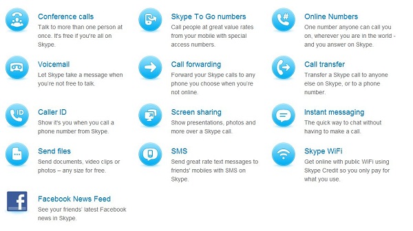 skype features