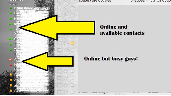 Gmail contacts whos online