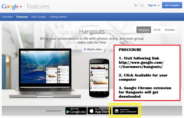 Google Chrome for Windows 7 PC
