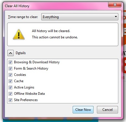 Delete cookies for call2friends hack