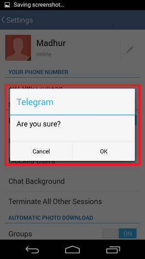 telegram logout sessions