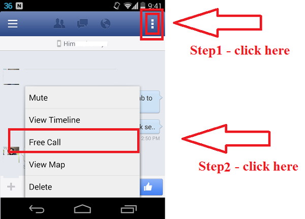 Facebook Free Calls worldwide by messenger app