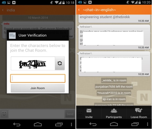 Nimbuzz Chat Room